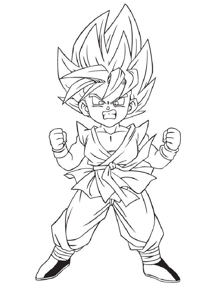 Dragon Ball Z Goku Coloring Pages - Get Coloring Pages