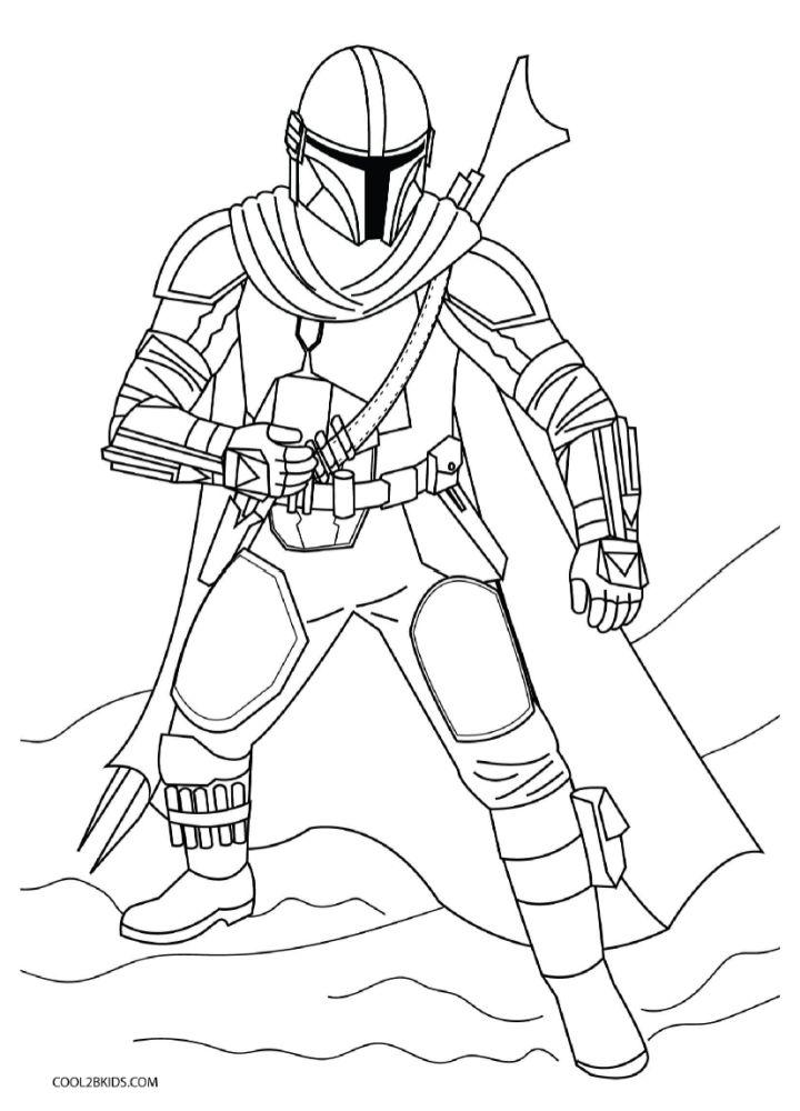 15 Free Mandalorian Coloring Pages for Kids and Adults