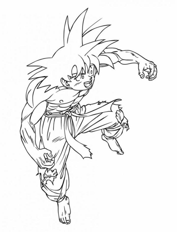 Printable Son Goku Coloring Pages