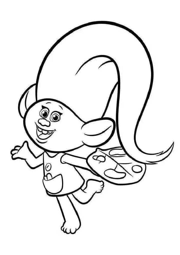 Printable Trolls Coloring Pages PDF
