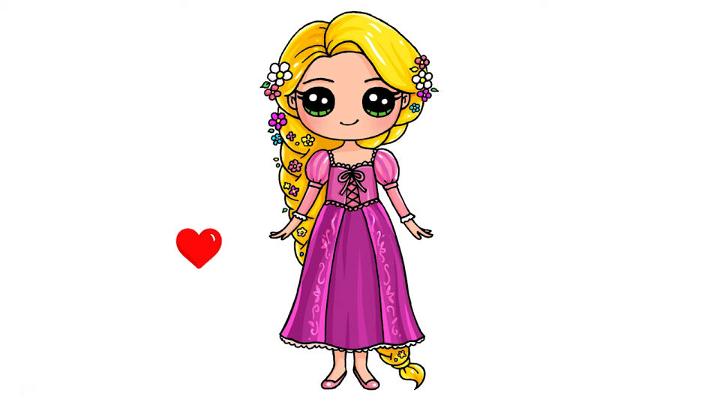 Rapunzel Disney Cartoon Drawing