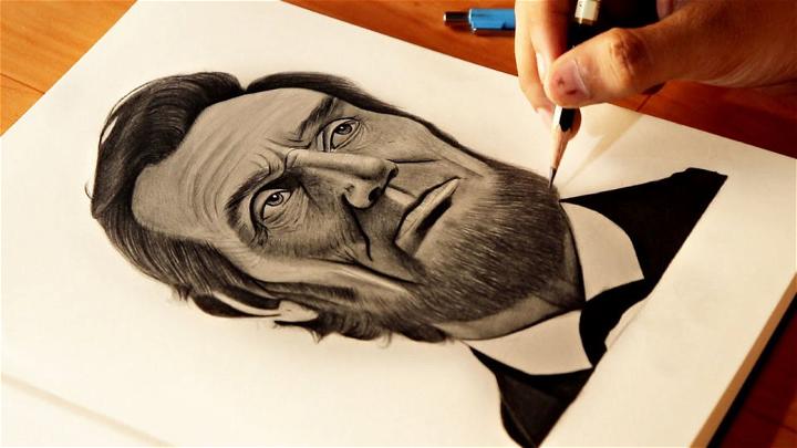 Realistic Abraham Lincoln Drawing
