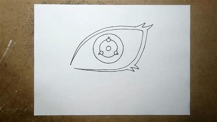 Really Easy Sharingan Eye Drawing