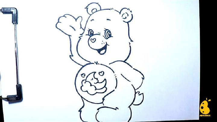 Simple Care Bear Drawing