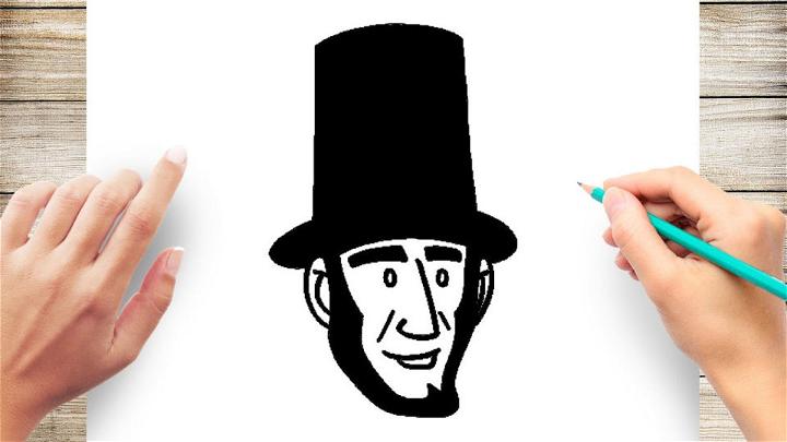 Simple Lincoln Drawing