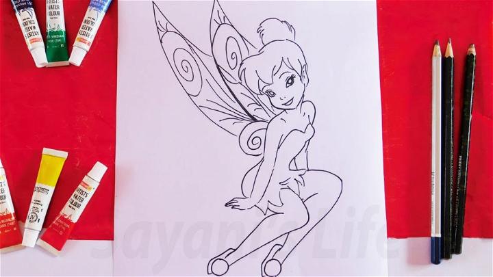 Simple Way to Draw a Tinkerbell
