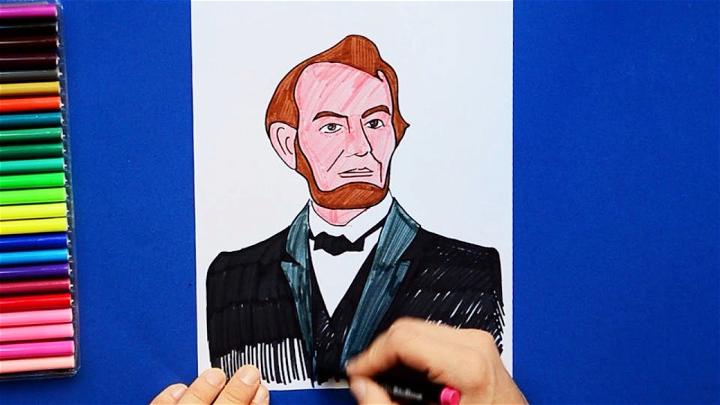 Simple and Easy Drawing Abraham Lincoln