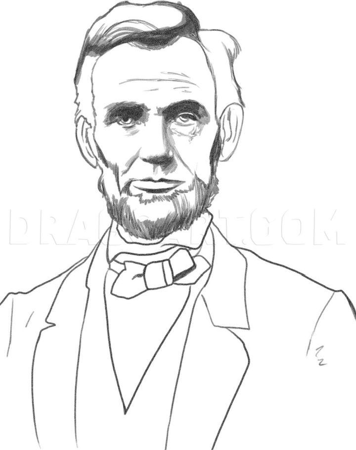 Sketch Abraham Lincoln Drawing