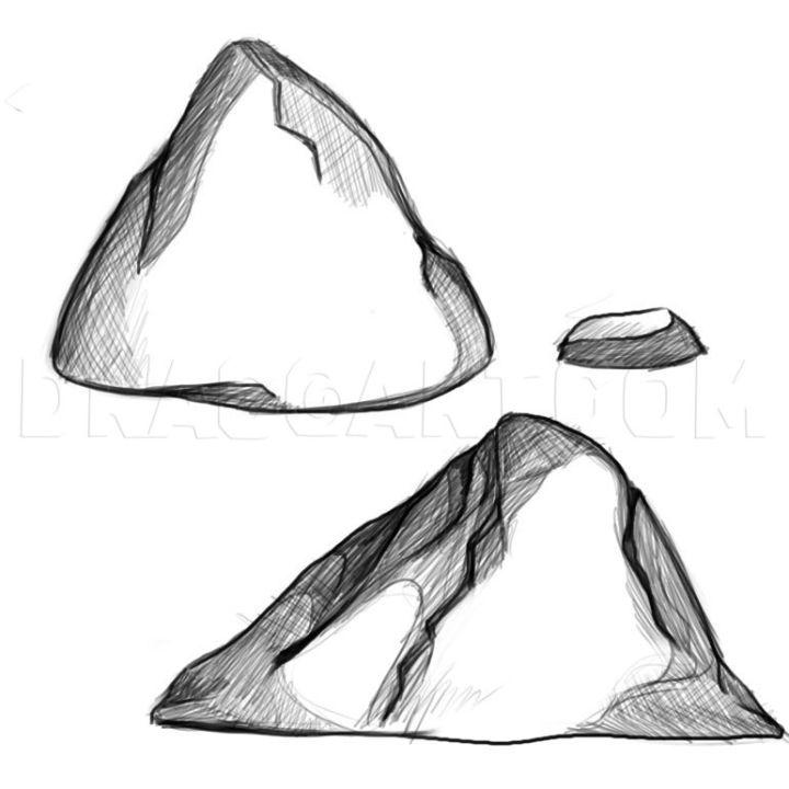 Sketch Rocks Drawing
