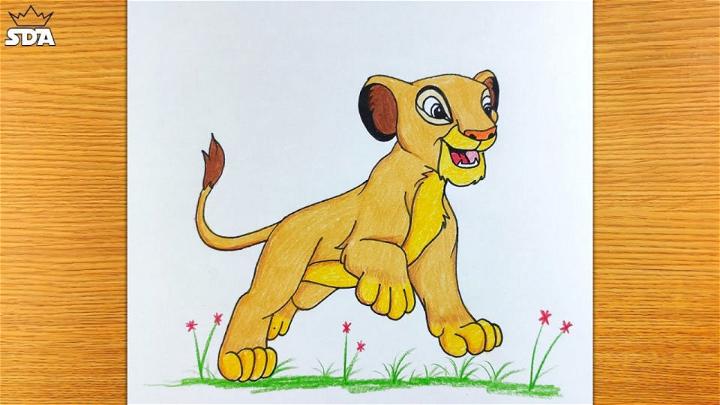 Sketch Simba Drawing