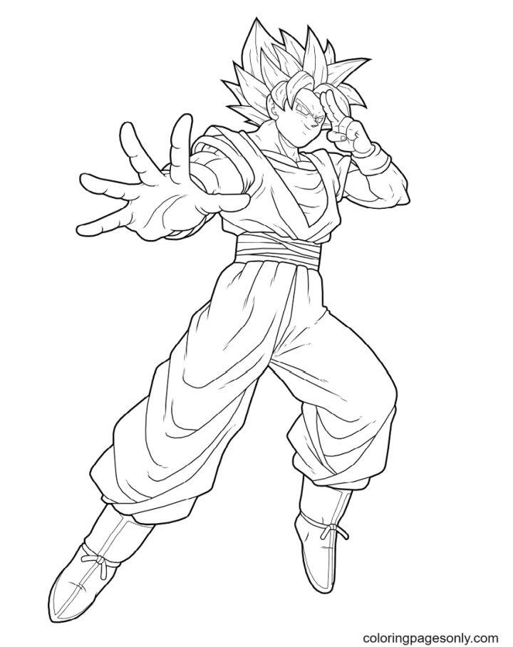 Son Goku Coloring Book Pages
