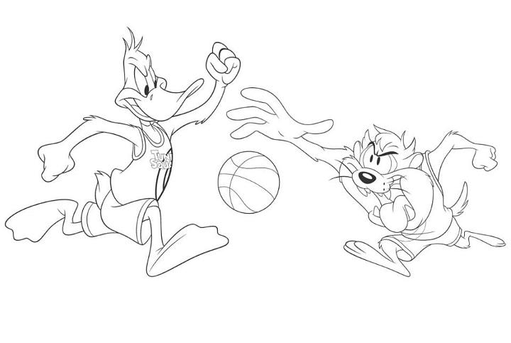 Space Jam Tune Squad Coloring Page