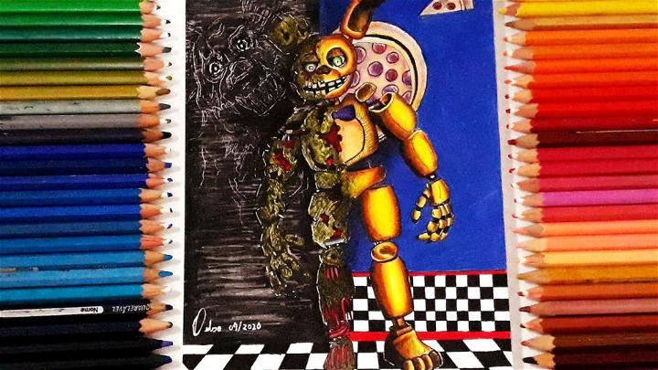 Speed Drawing Springtrap FNAF