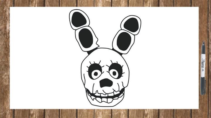 Springtrap Face Drawing
