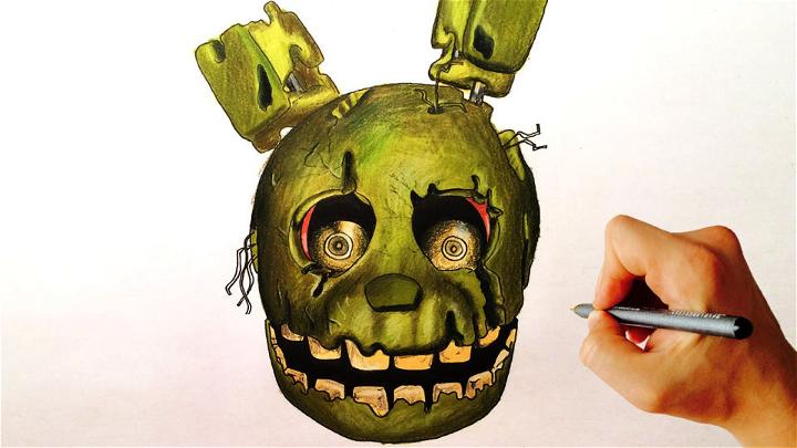 Springtrap Head Drawing