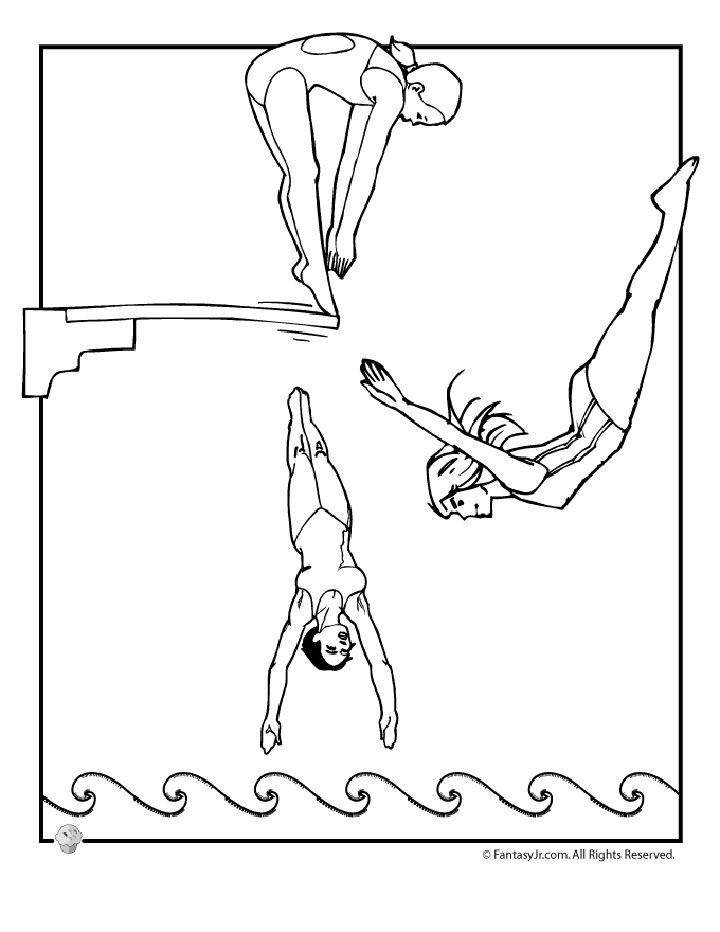 Summer Olympics Coloring Book Pages