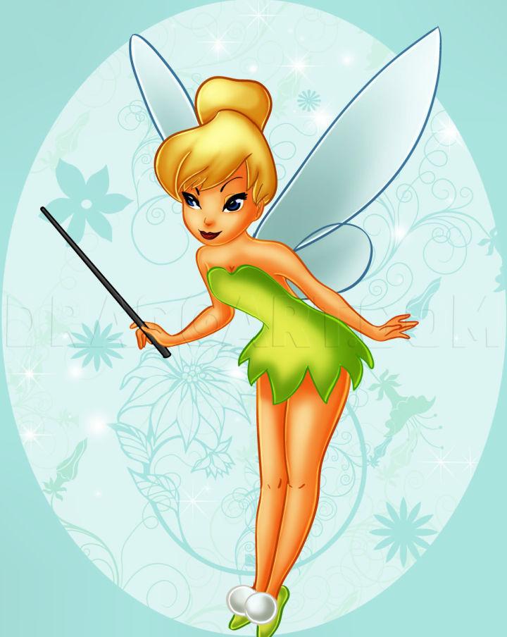 Tinkerbell Drawing Step by Step