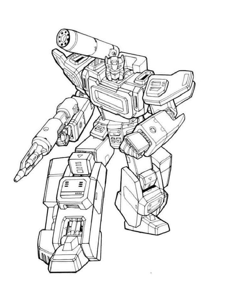 Transformer Coloring Pages PDF
