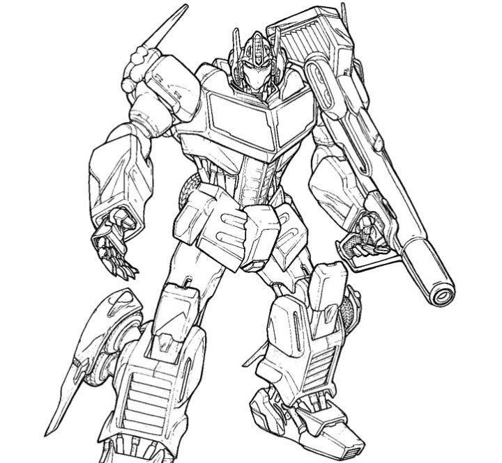 Transformers Coloring Book Pages