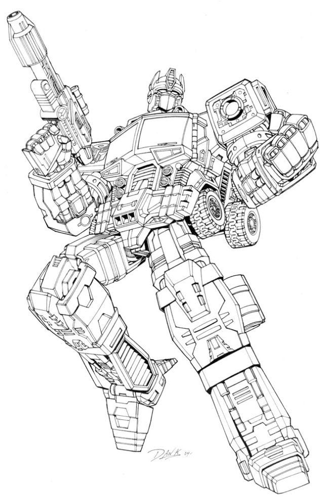 Transformers Coloring Pages for Adults