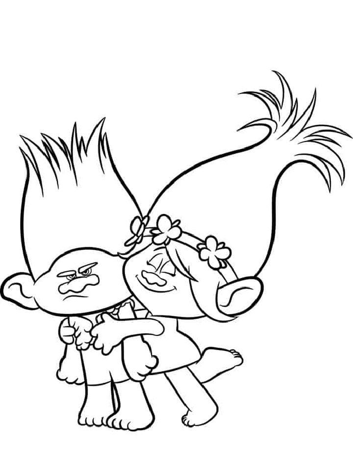Troll Coloring Pages For Little Ones