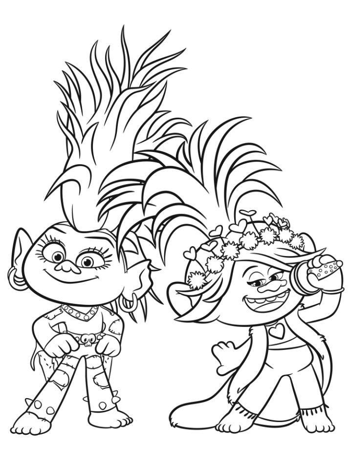 Trolls Coloring Pages to Download