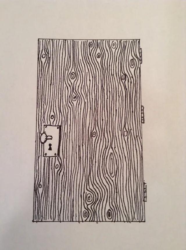Draw a Door With Wood Texture