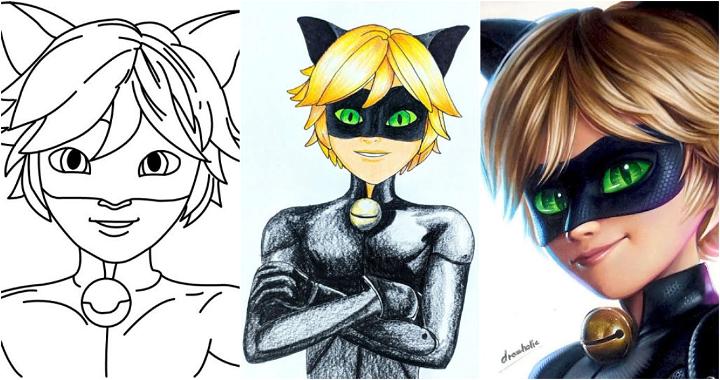 25 Easy Cat Noir Drawing Ideas - How to Draw Cat Noir