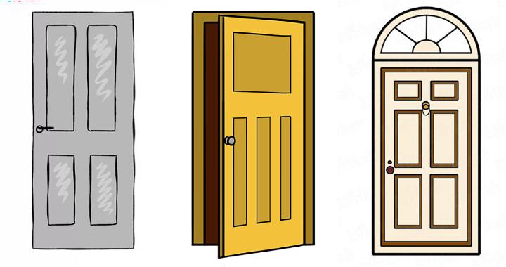 25 Easy Door Drawing Ideas - How to Draw a Door