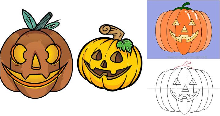 25 Easy Jack O Lantern Drawing Ideas - How to Draw a Jack O Lantern