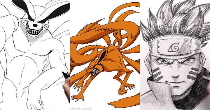 25 Easy Kurama Drawing Ideas - How to Draw Kurama