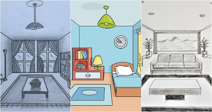 25 Easy Room Drawing Ideas How To