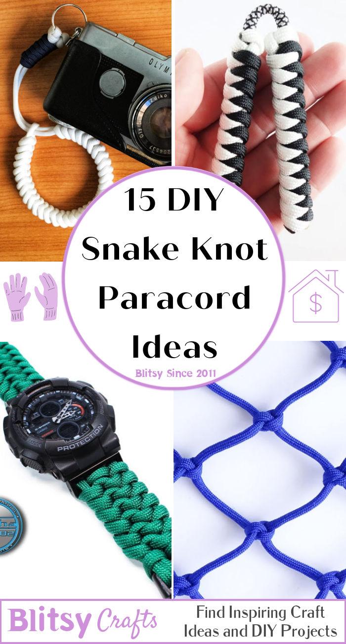 15 DIY Snake Knot Paracord Projects (Learn How To)