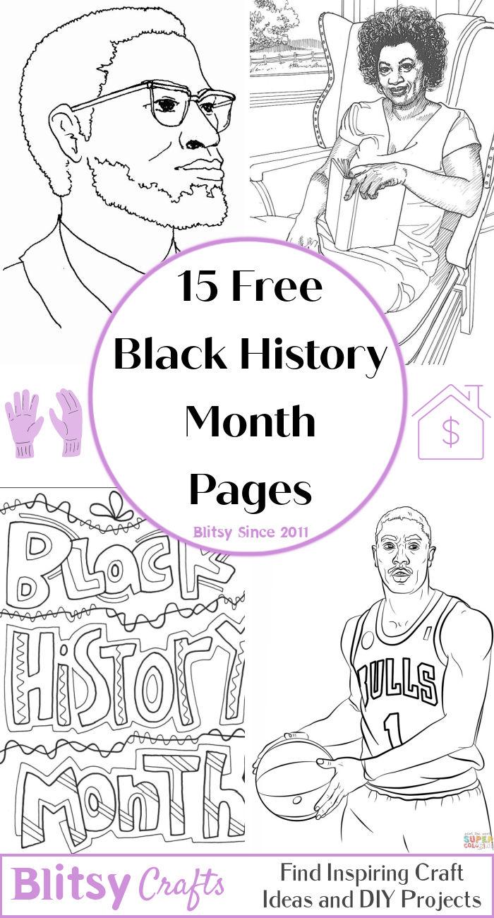 15 Easy and Free Black History Month Coloring Pages for Kids and Adults - Cute Black History Month Pictures and Sheets Printable to Download and Print