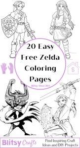 20 Free Zelda Coloring Pages for Kids and Adults