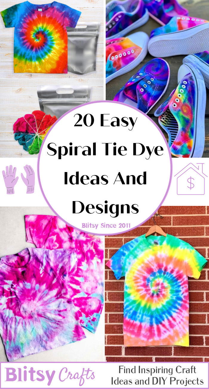20 Spiral Tie Dye Patterns How To Do Spiral Tie Dye 
