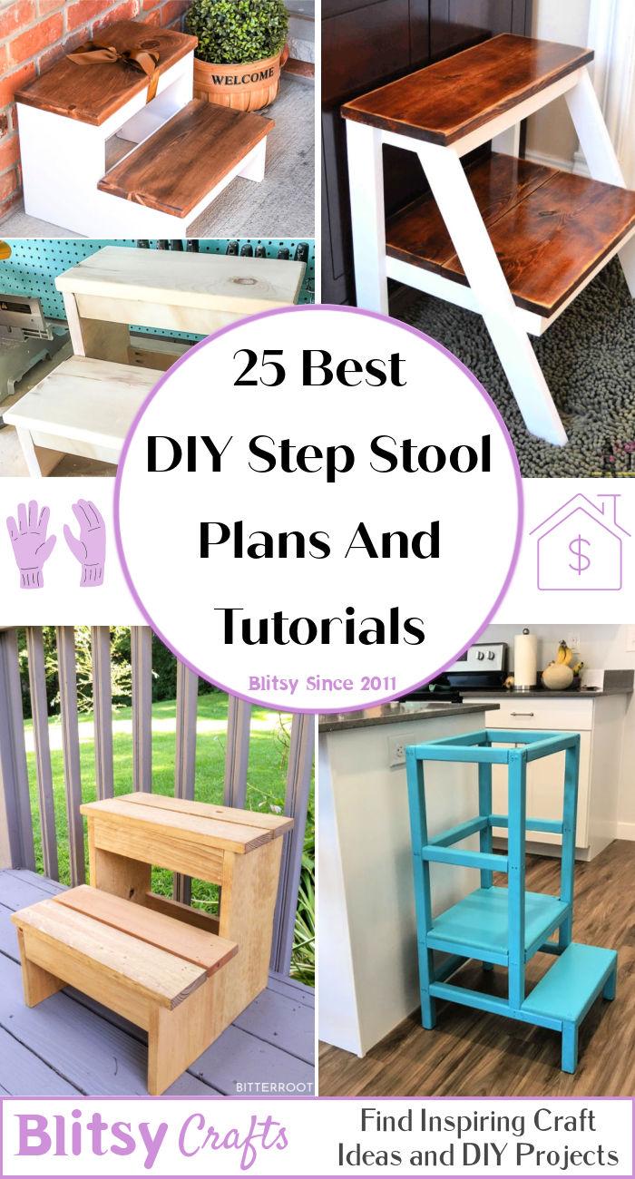 Best DIY Step Stool Plans And Tutorials