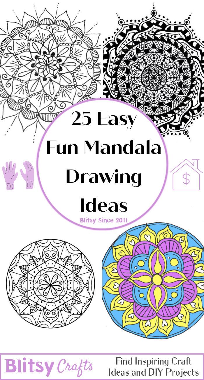 How To Draw A Mandala (Beginner Friendly) - Brighter Craft