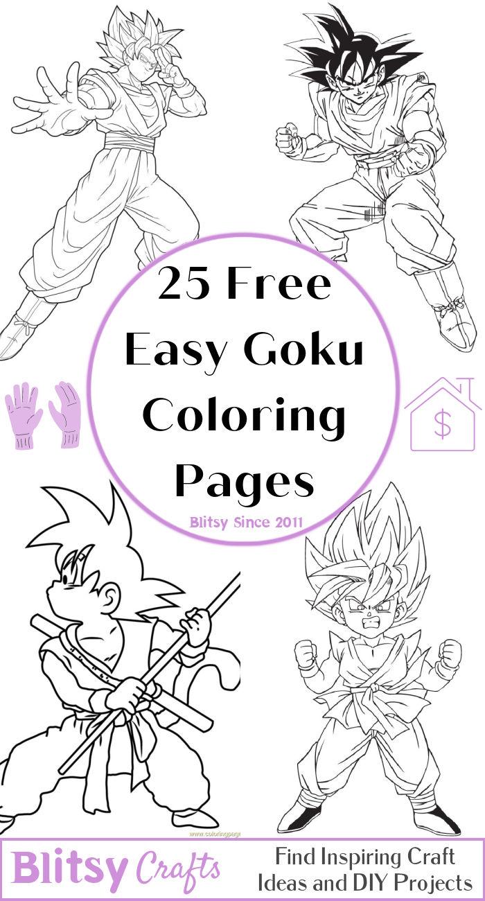 Awesome Goku And Vegeta Coloring Page - Free Printable Coloring Pages For  Kids - Coloring H…