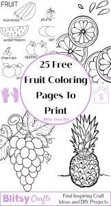 25 Free Fruit Coloring Pages for Kids and Adults