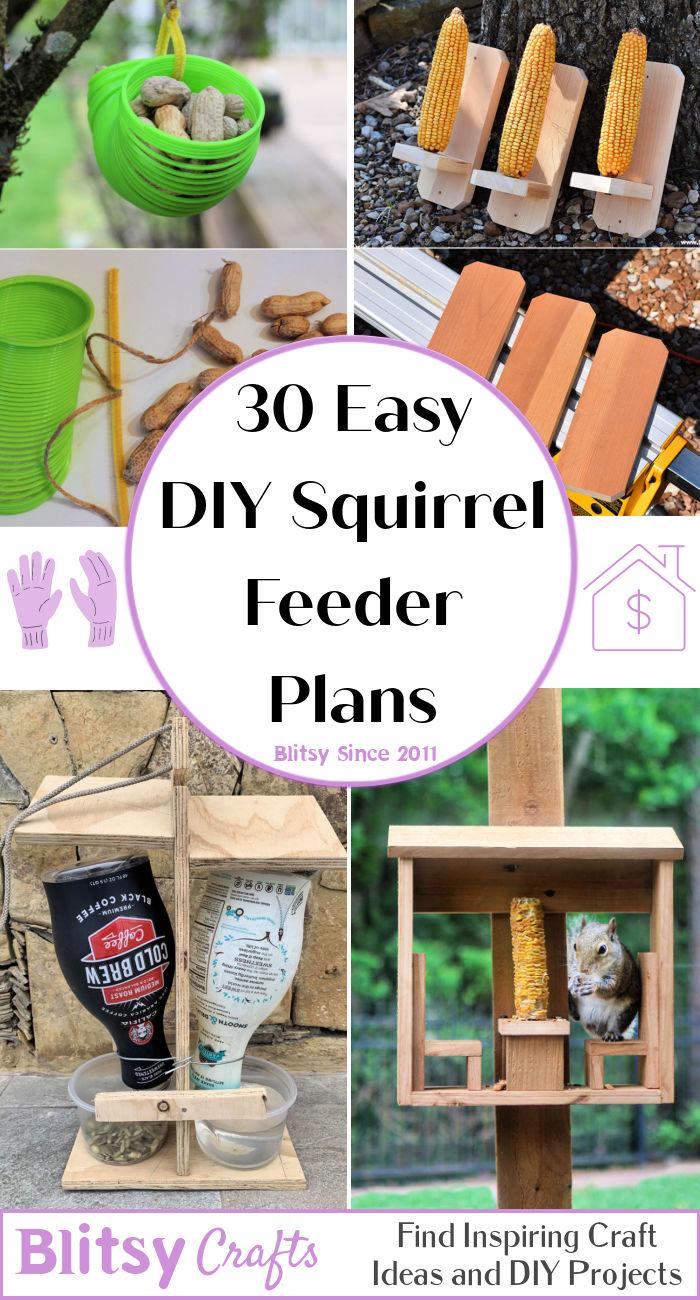 Easy DIY Squirrel Feeder Plans