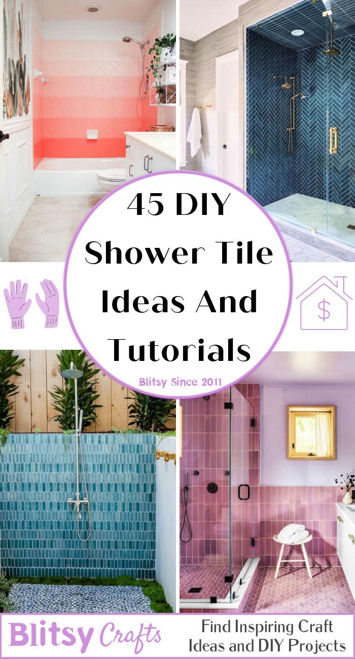 DIY Shower Tile Ideas And Tutorials