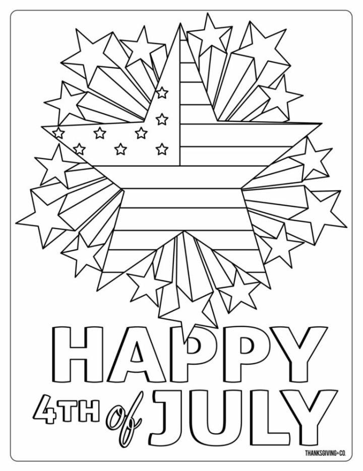 Coloring Pages of 4th of July