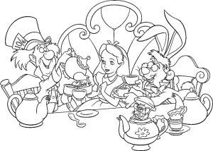 25 Free Alice in Wonderland Coloring Pages for Kids