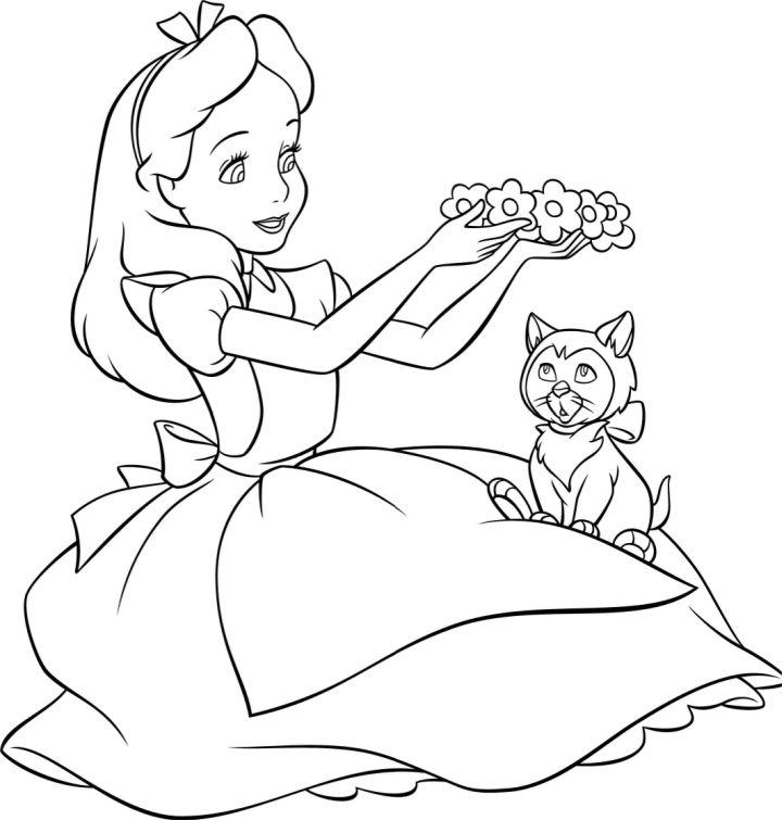 Alice in Wonderland Coloring Book Pages