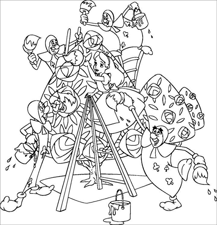 Alice in Wonderland Pictures to Color and Print