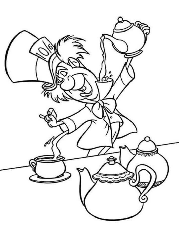 Alice in Wonderland Pictures to Color