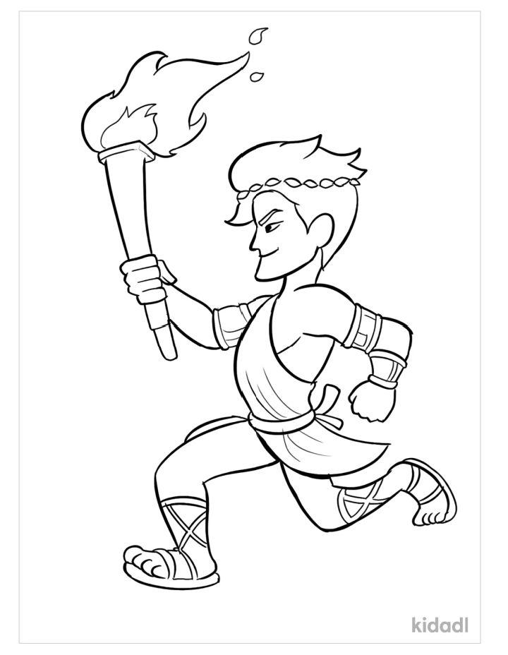Ancient Olympics Coloring Page
