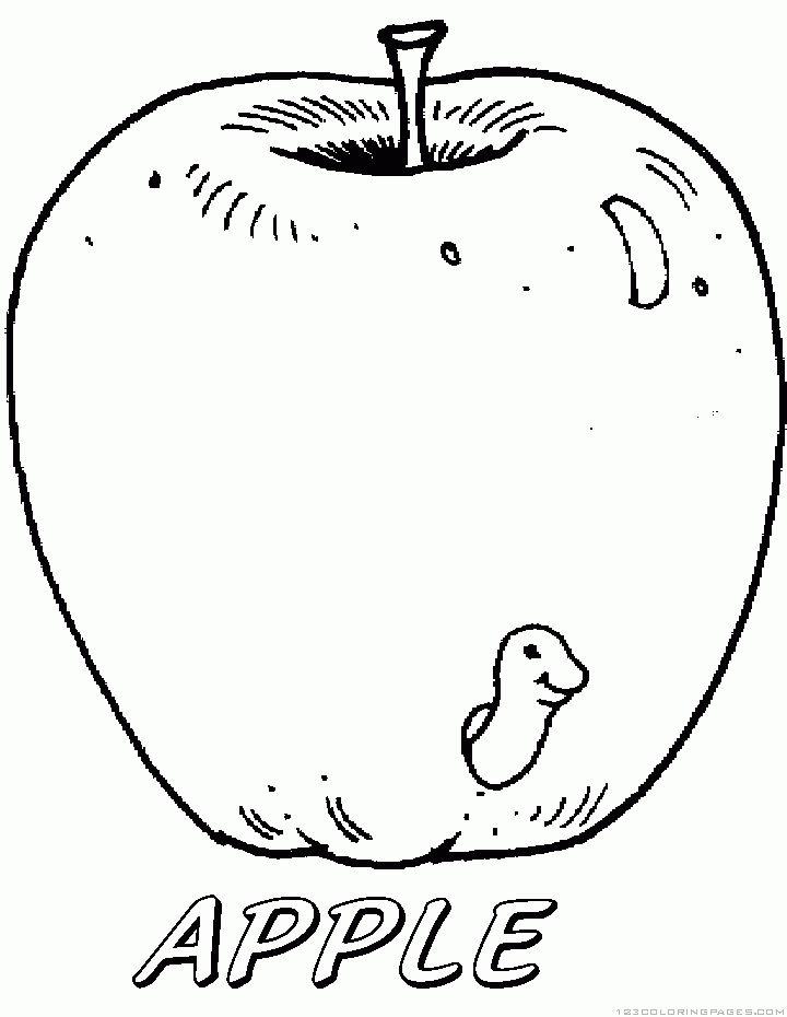 Apple Coloring Pages and Activities