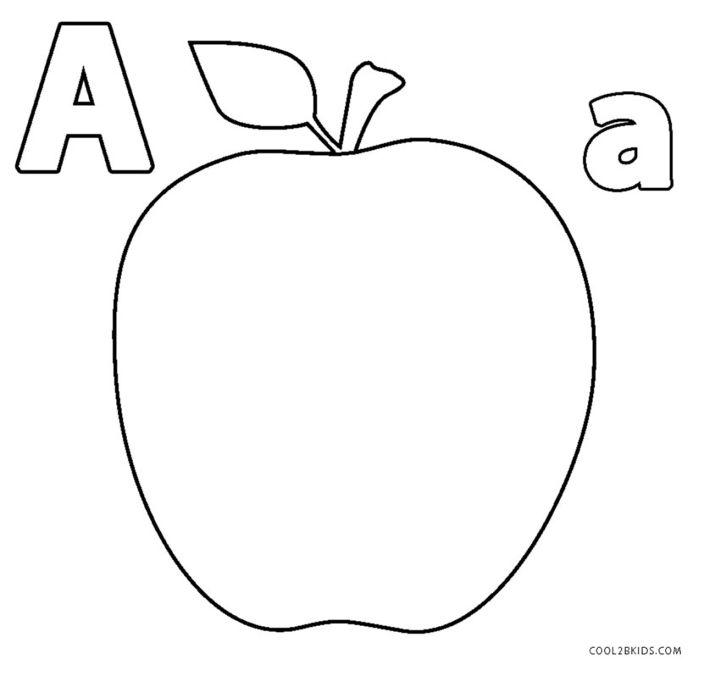 Apple Coloring Pages for Kids